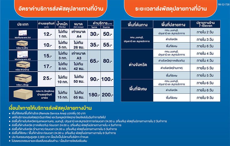 ค่าส่งพัสดุ