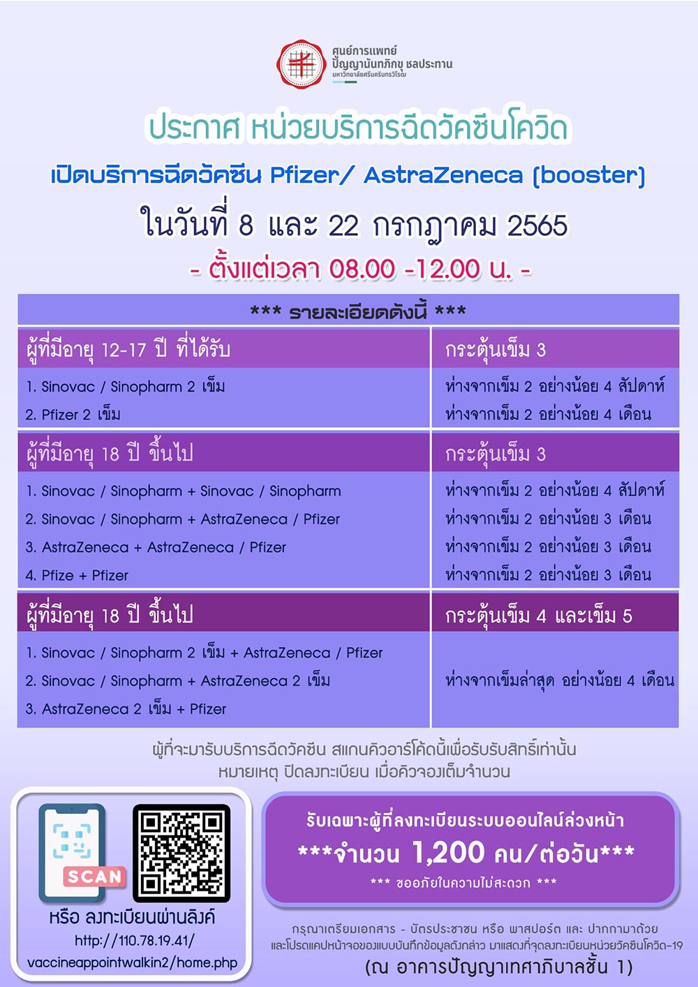 ฉีดวัคซีนเข็ม 3 เข็ม 4