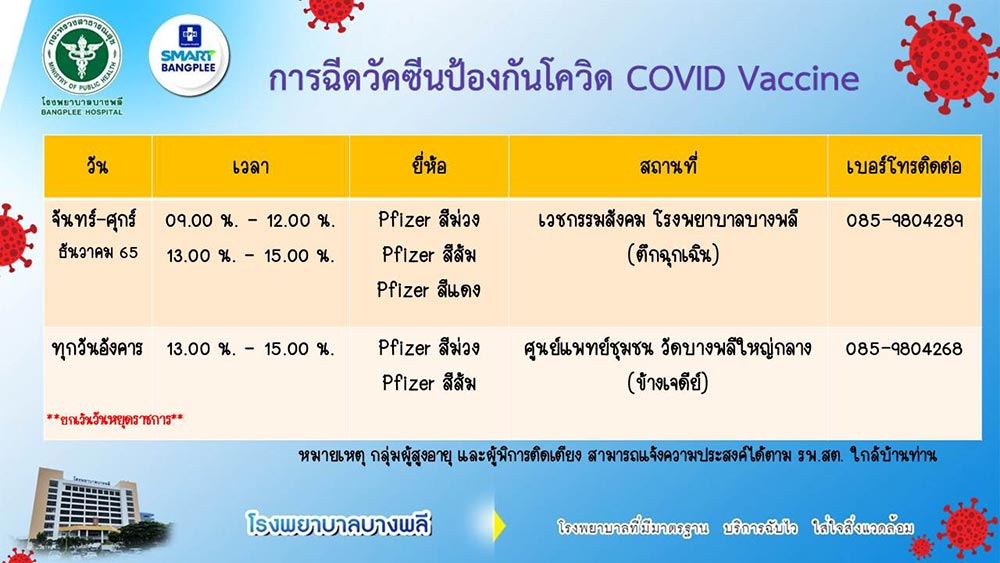 ฉีดวัคซีนโควิด