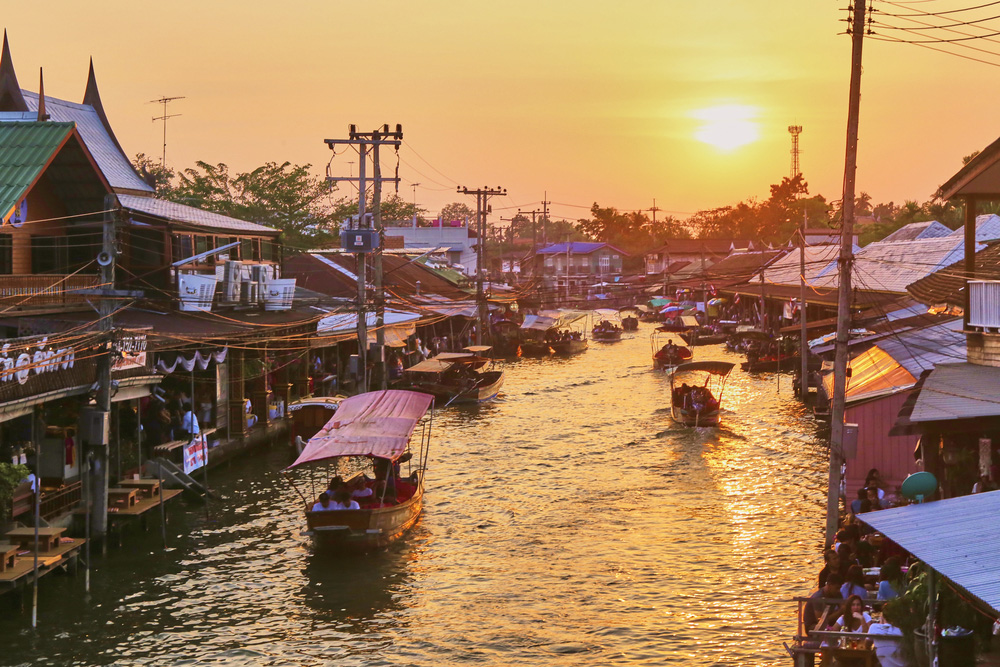 ตลาดน้ำใกล้กรุงเทพฯ