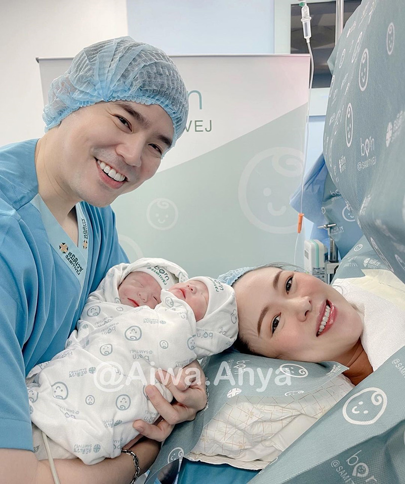 บีม กวี เปิด IG ต้อนรับ ลูกสาวฝาแฝด
