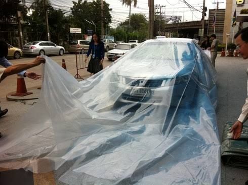 ถุงคลุมรถกันน้ำท่วม