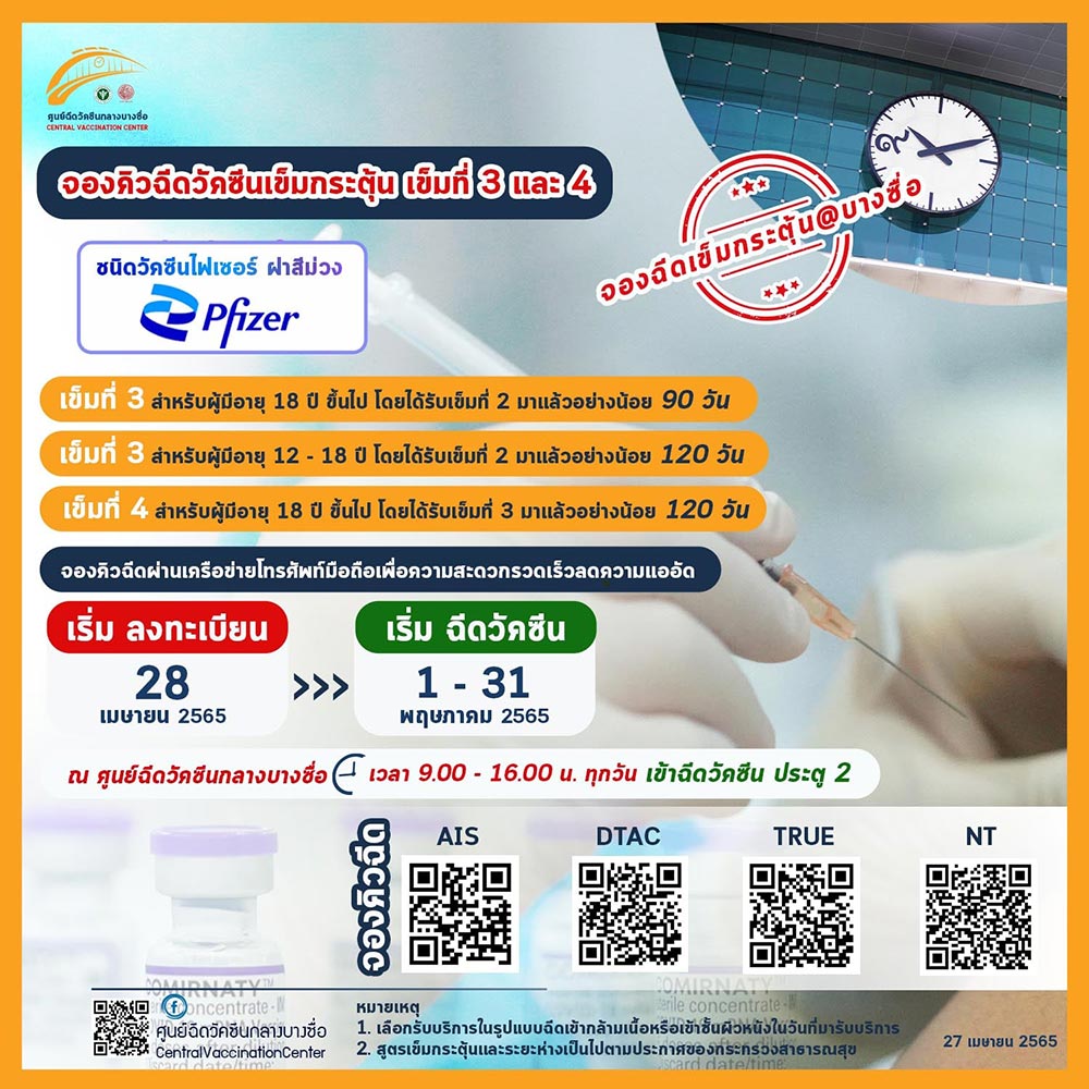 ฉีดวัคซีนเข็ม 3