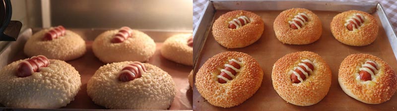 ขนมปังไส้กรอก