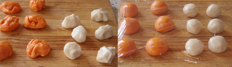 ขนมเปี๊ยะลูกส้มไส้ถั่วกวน