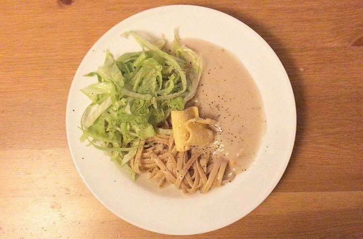 White Sauce Pasta สูตรไม่ง้อครีม
