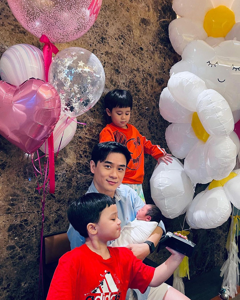 โมเมนต์ 3 พี่น้อง สายฟ้า พายุ ดูแล น้องแอบิเกล