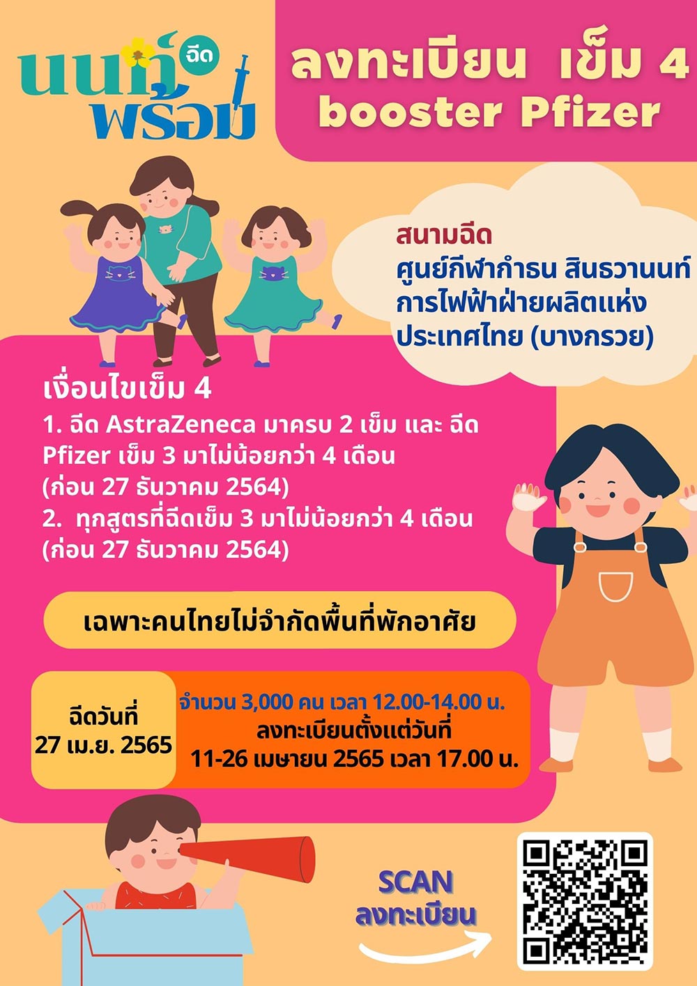 ฉีดวัคซีนเข็ม 3-4